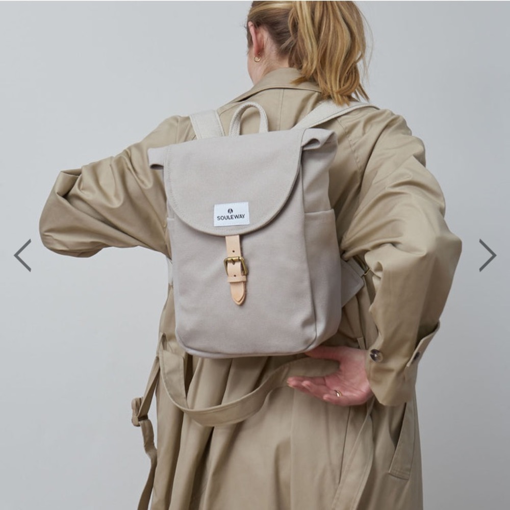 Souleway canvas backpack | Made in Germany | desert sand color